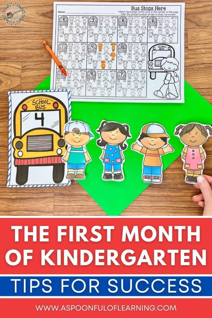 The First Month of Kindergarten: Tips for Success!