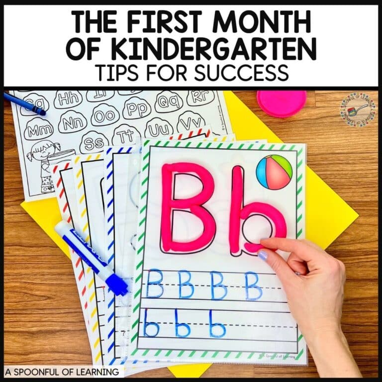 The First Month of Kindergarten - Tips for Success