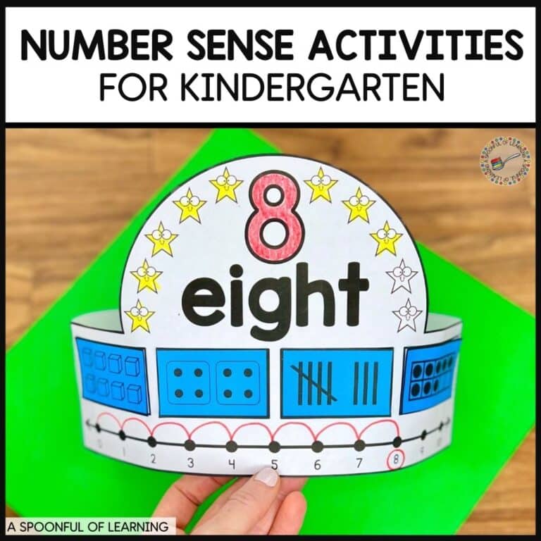 Number sense activities for kindergarten