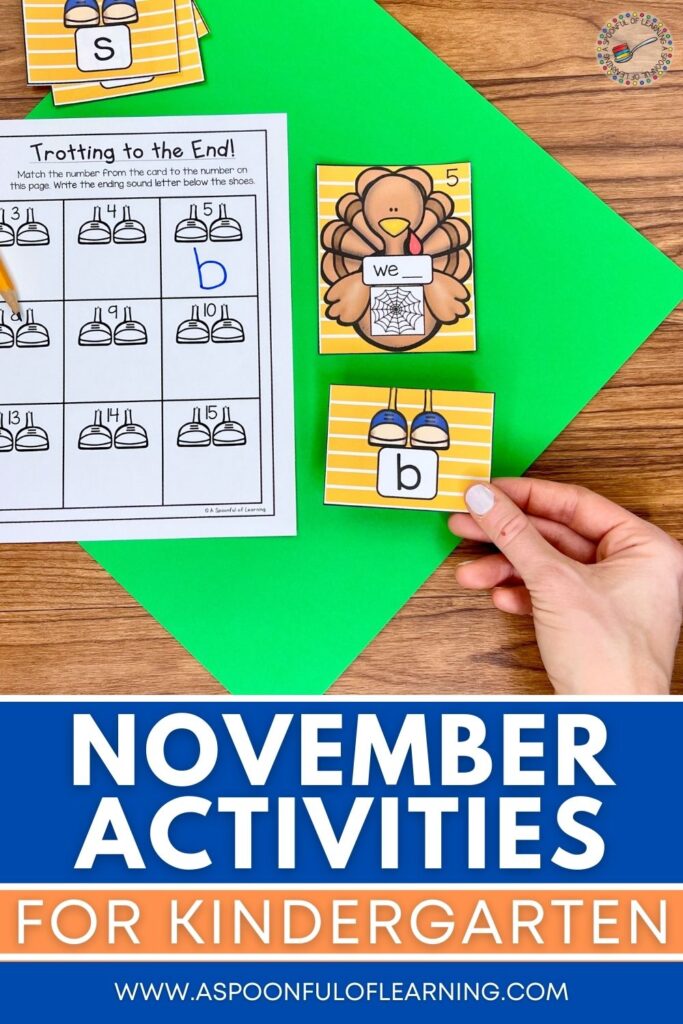 November activities for kindergarten