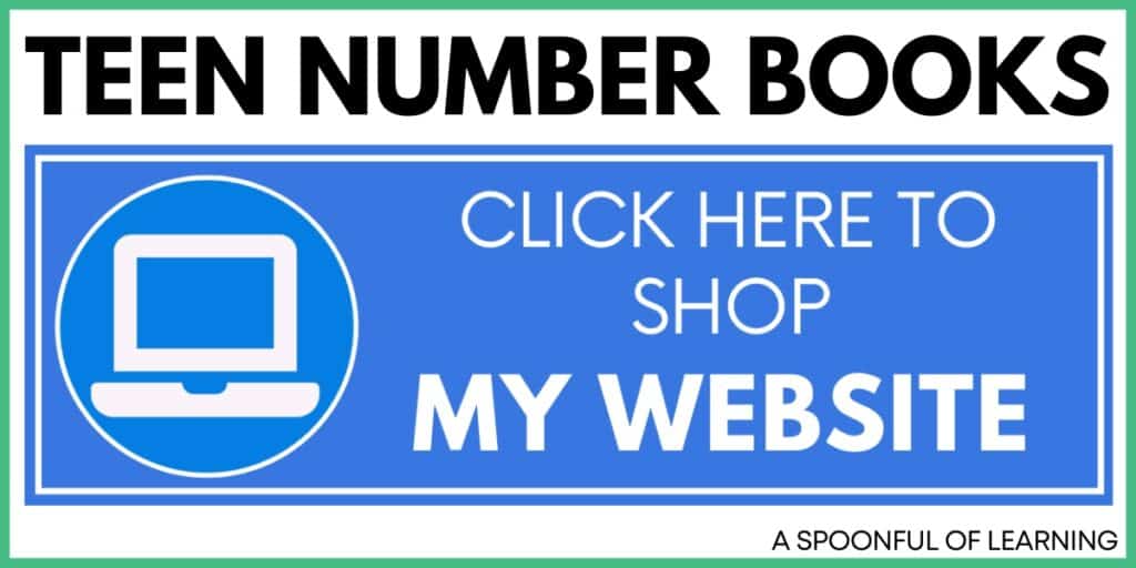 Teen Number Books - Click Here to Shop My Website