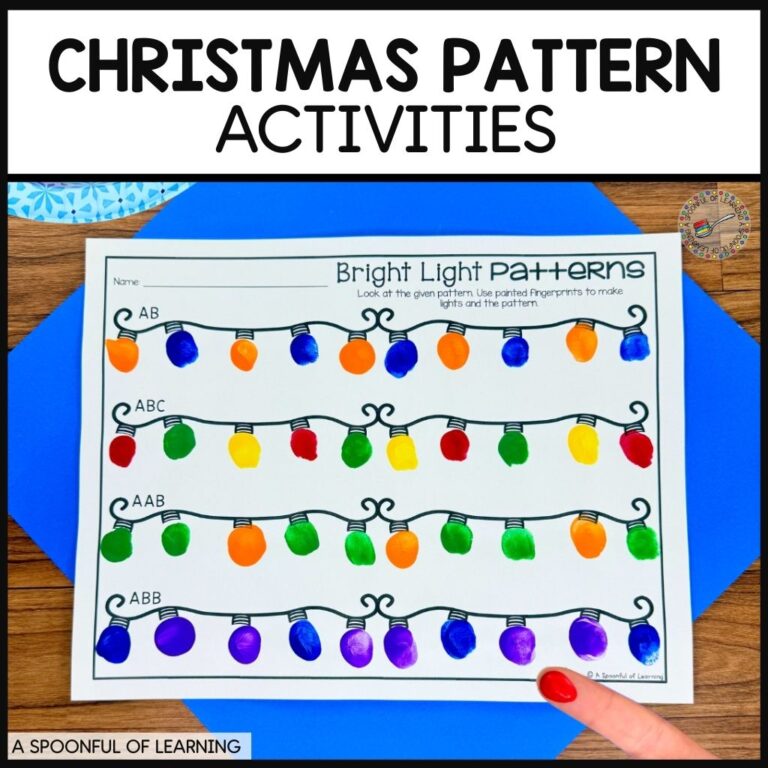 Christmas pattern activities