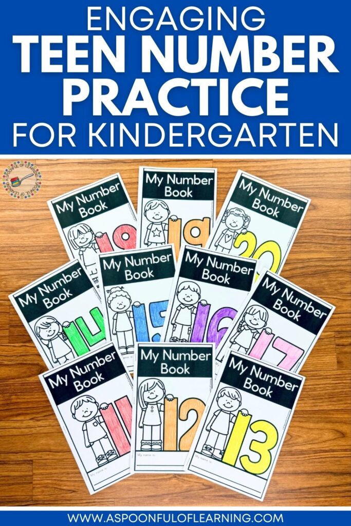 Teen Number Practice for Kindergarten