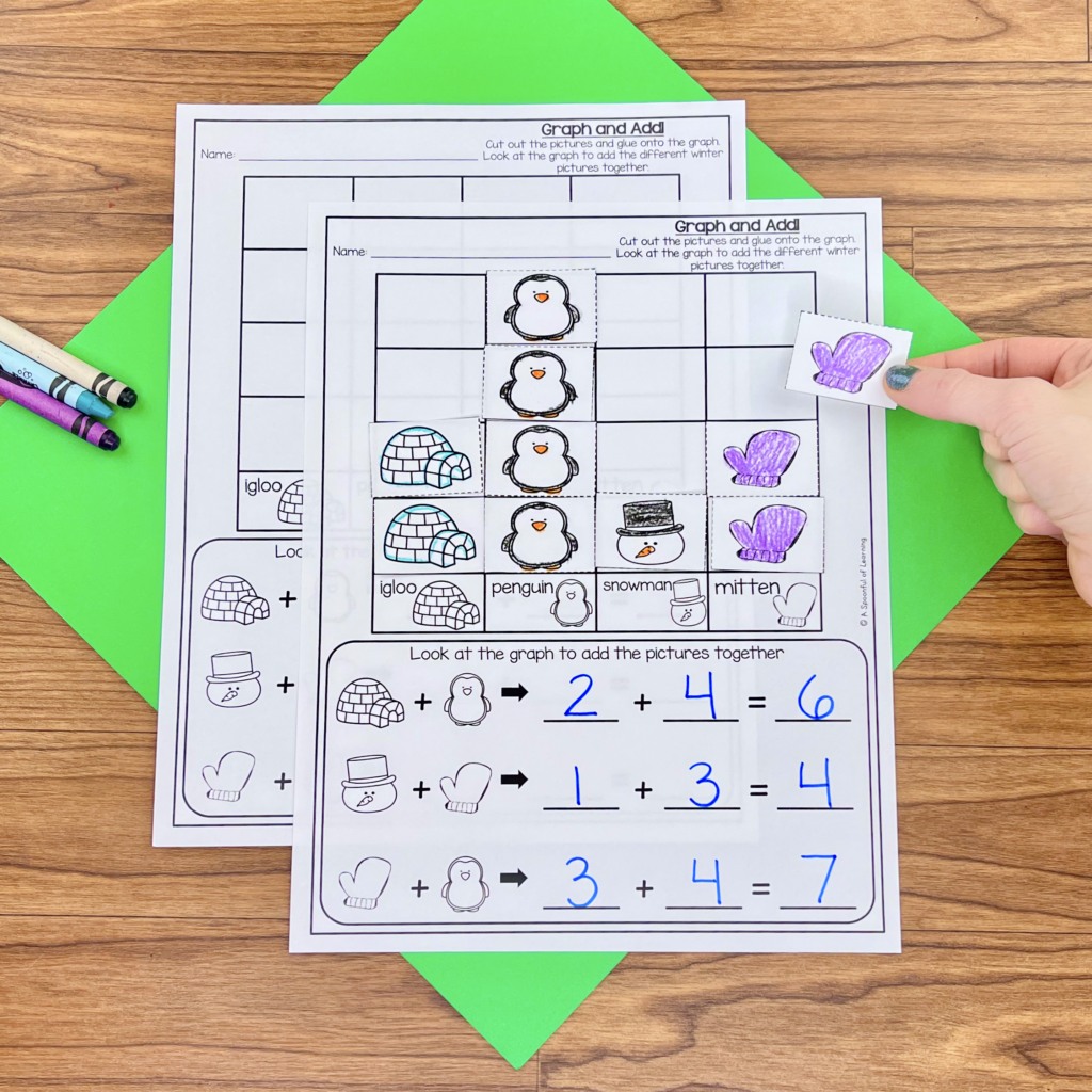 A winter object graphing activity