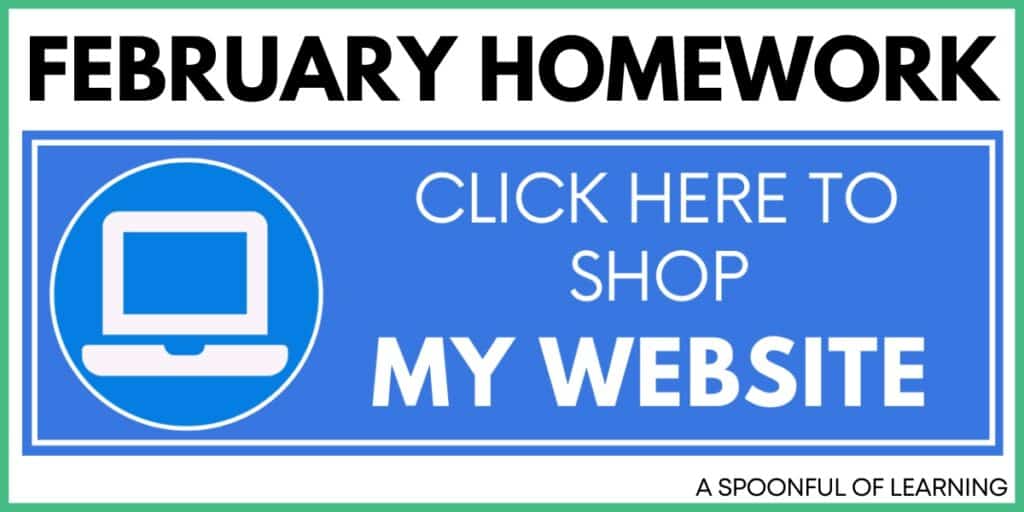 February homework - Click here to shop my website