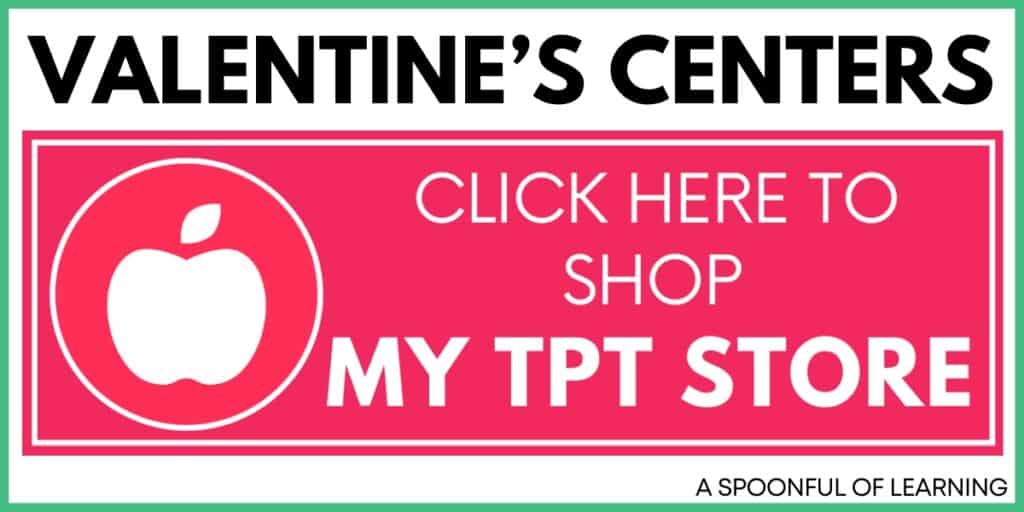 Valentine's Centers - Click Here to Shop My TPT Store