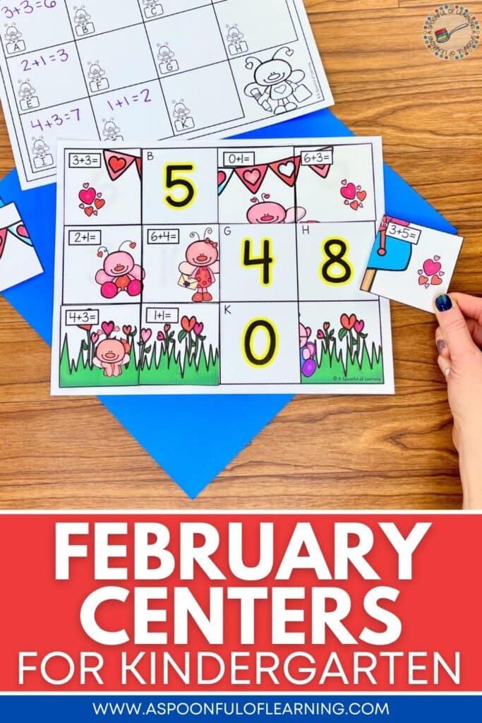 February centers for kindergarten