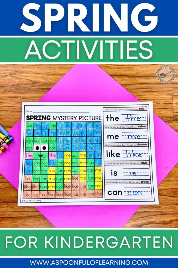 Fun Spring Activities for Kindergarten - A Spoonful of Learning