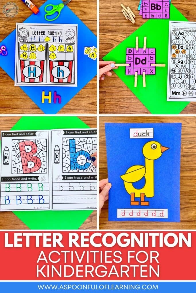 Letter Recognition Activities for Kindergarten
