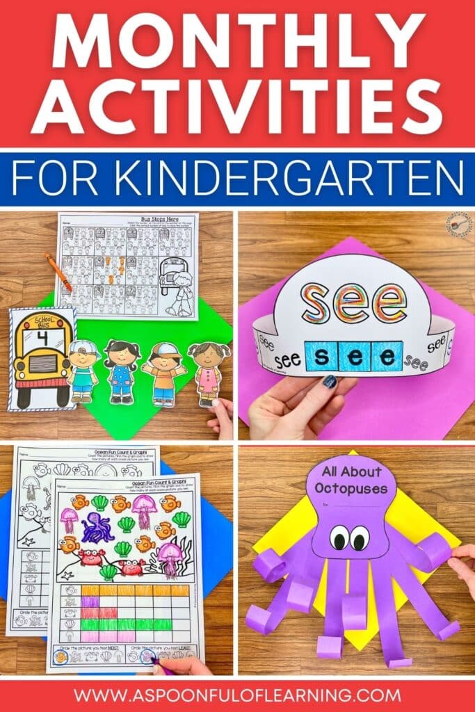 Monthly activities for kindergarten