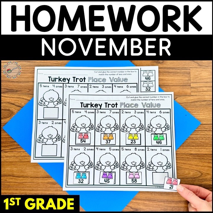 Homework - November - 1st Grade