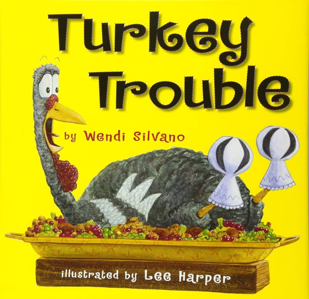 The front cover of "Turkey Trouble" book
