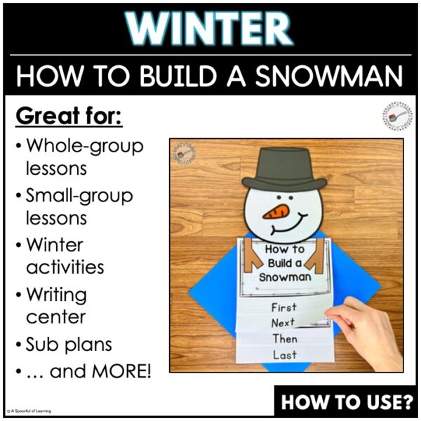How to Build a Snowman Writing Activity